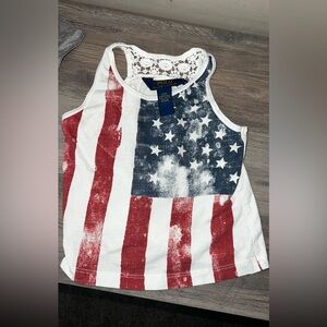 Tank top with lace back